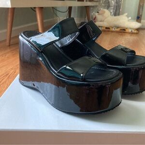 - SOLD - UNIF Gia Platform Slip Ons - NIB